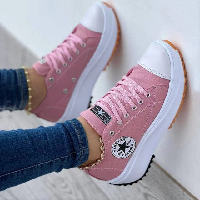 Women's Casual Lace Up Chunky Sneakers | Orthopedic