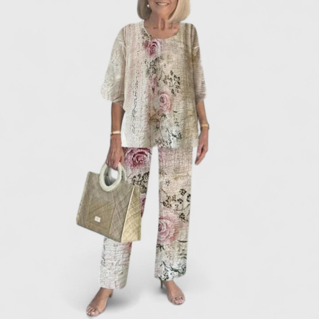 Women's Elegant Blouse and Trouser Set | Two Piece