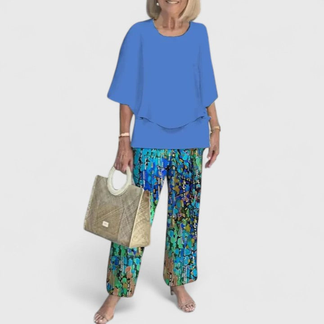 Women's Elegant Blouse and Trouser Set | Two Piece