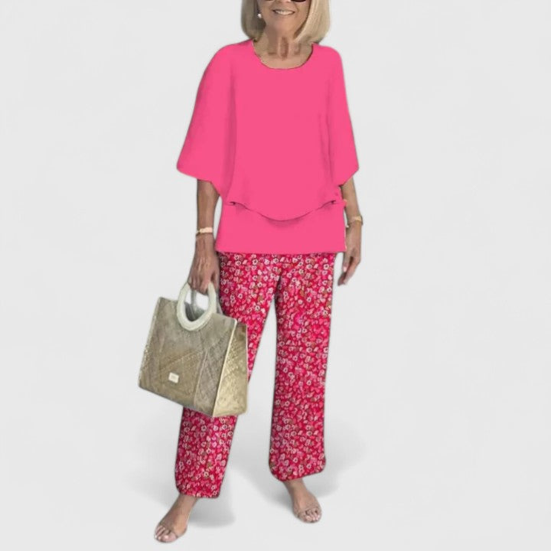 Women's Elegant Blouse and Trouser Set | Two Piece