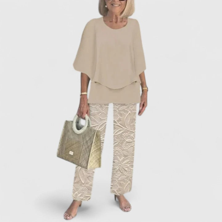 Women's Elegant Blouse and Trouser Set | Two Piece