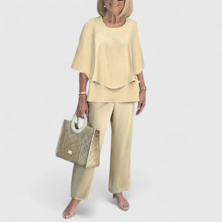 Women's Elegant Blouse and Trouser Set | Two Piece