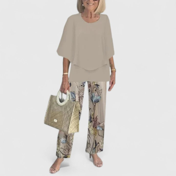 Women's Elegant Blouse and Trouser Set | Two Piece