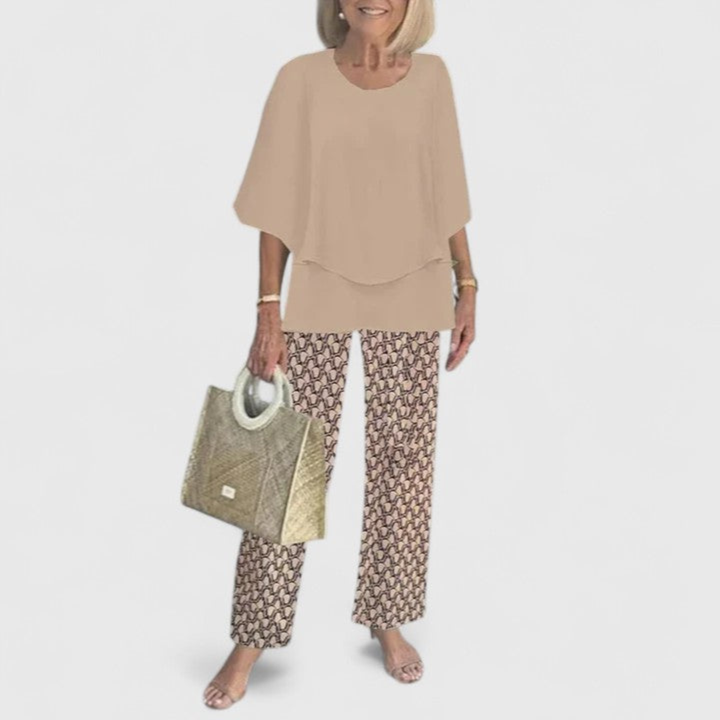 Women's Elegant Blouse and Trouser Set | Two Piece