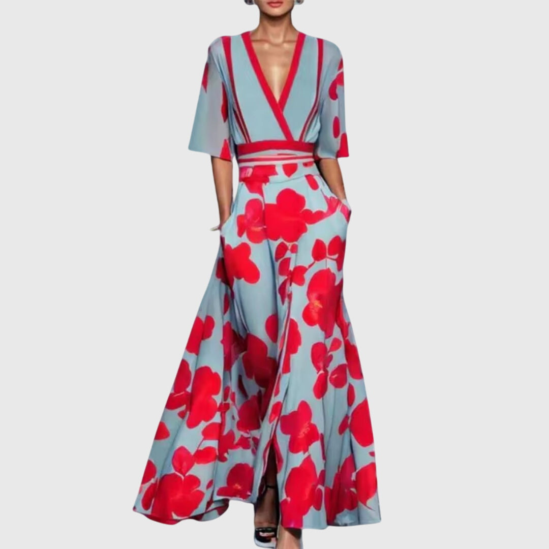 Women's Elegant Floral Summer Dress | Maxi