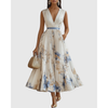 Women's Elegant Pleated Summer Dress | Maxi