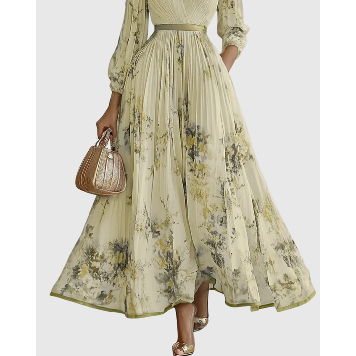 Women's Elegant Pleated Summer Dress | Maxi