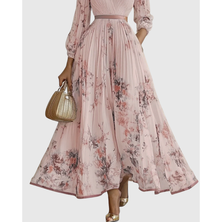 Women's Elegant Pleated Summer Dress | Maxi
