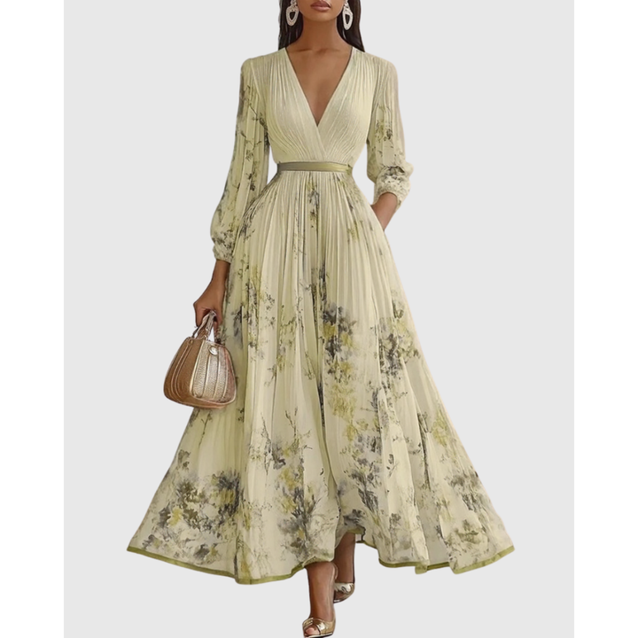 Women's Elegant Pleated Summer Dress | Maxi