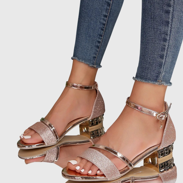 Women's Orthopedic Heeled Sandals | Ankle Strap