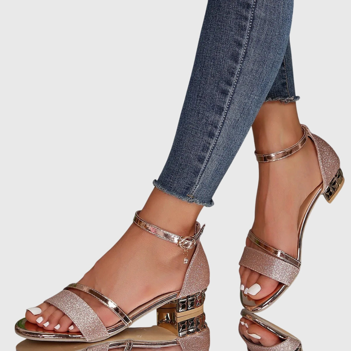 Women's Orthopedic Heeled Sandals | Ankle Strap