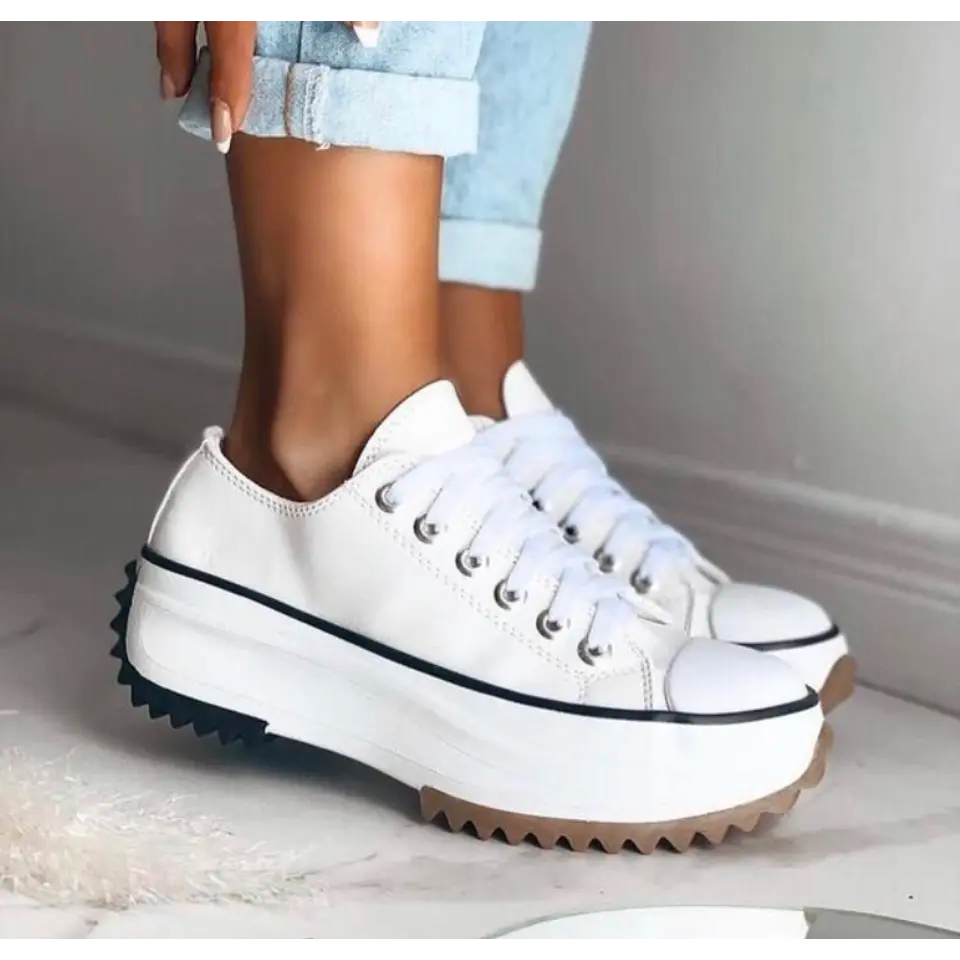 Women’s Casual Chunky Lace-Up Sneakers | Orthopedic