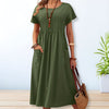 Women's Relaxed Fit A-Line Summer Dress | Midi