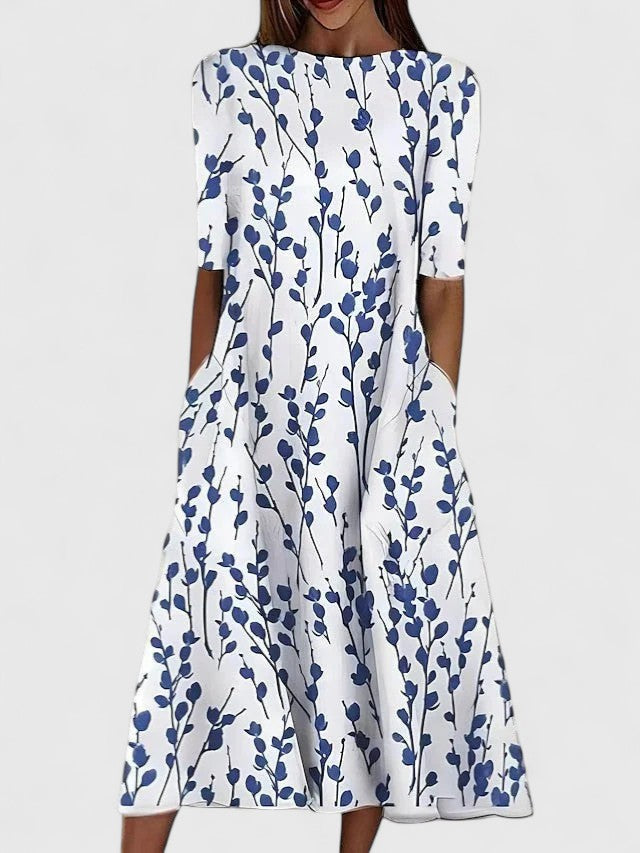 Women's Sophisticated Summer Floral Dress | Midi