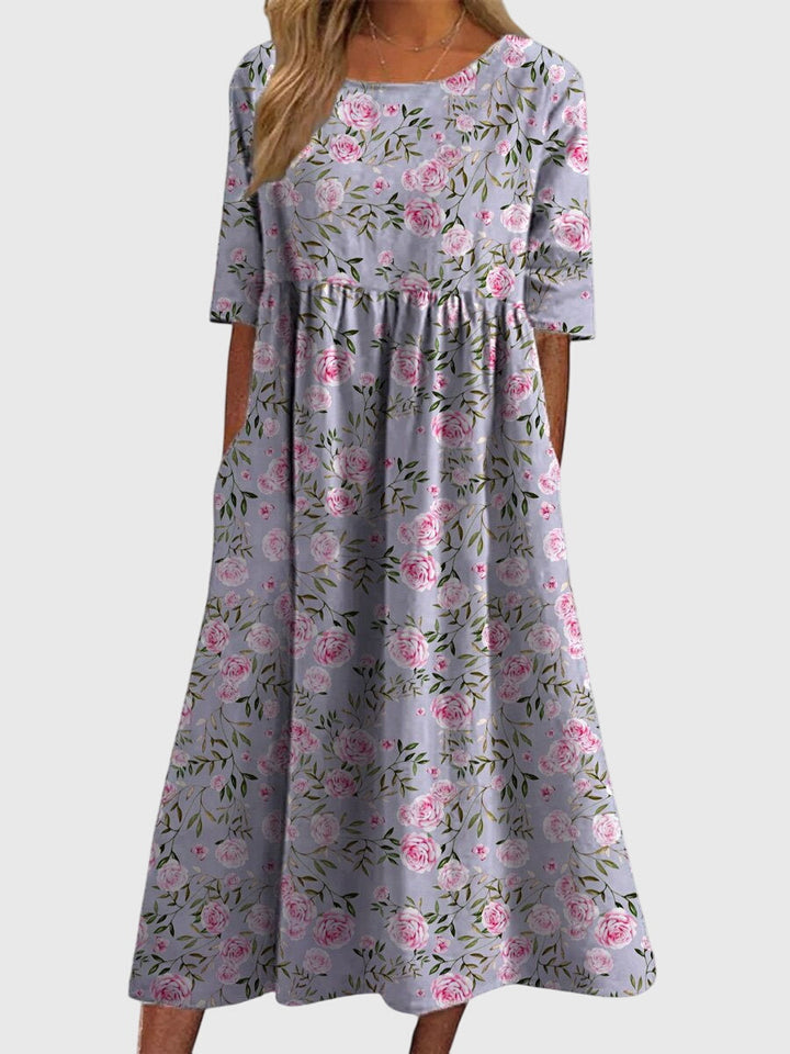 Women's Vintage Floral A Line Dress | Mini