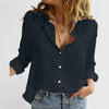 Women's Loose Fit Button Down Collared Shirt | Long Sleeves