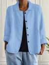 Women's Casual Relaxed Fit Button-Up Shirt Blouse | Long Sleeves