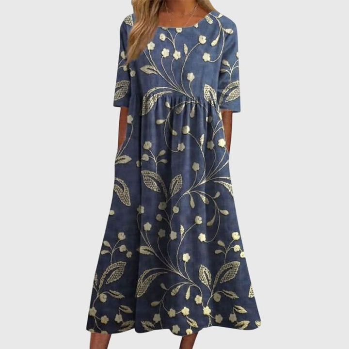 Women's Vintage Floral A Line Dress | Mini