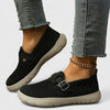 Women's Buckle Detail Orthopedic Loafers | Slip On