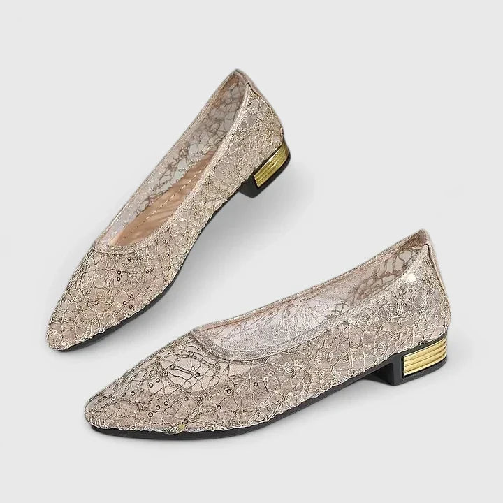 Women's Elegant Evening Low Heel Shoes | Orthopedic