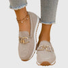 Women's Work Buckle Detail Orthopedic Loafers | Slip On