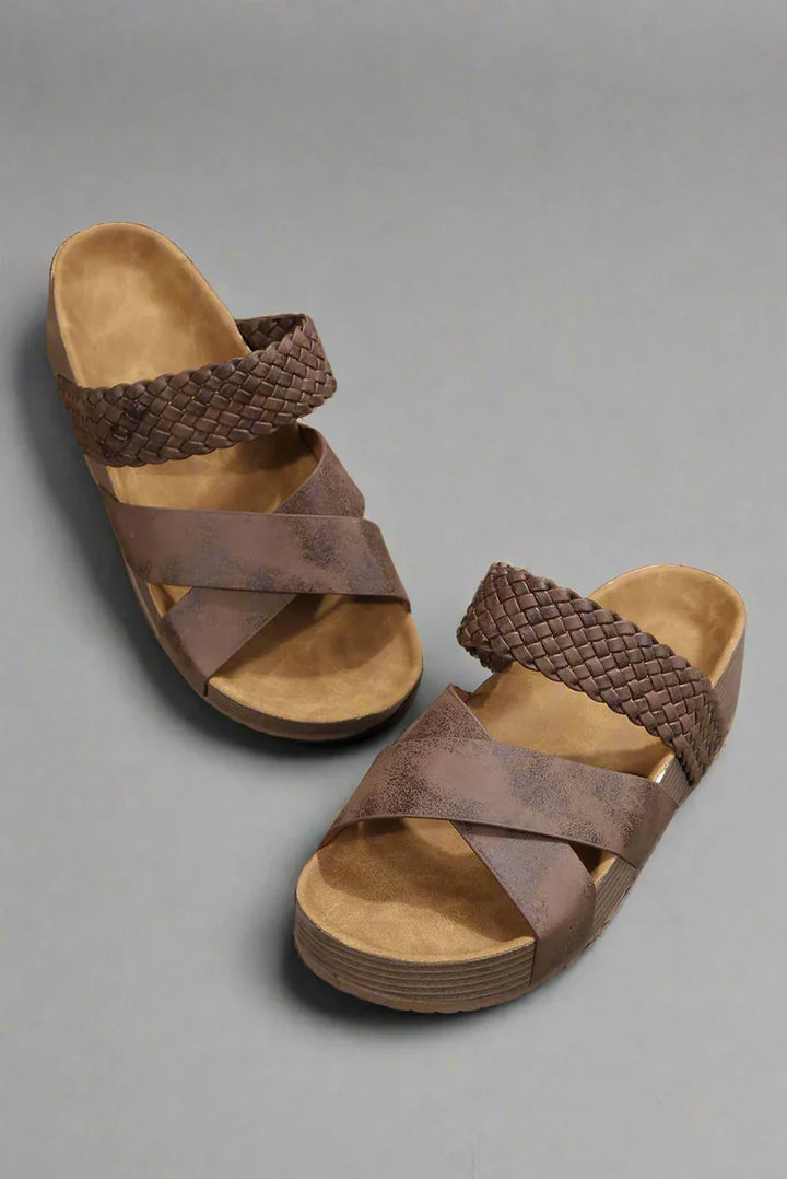 Women's Summer Low Platform Slide Sandals | Orthopedic