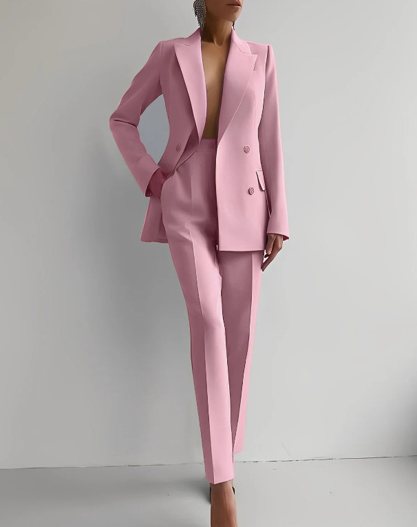 Women's Elegant Matching Blazer and Trouser Set | Two Piece