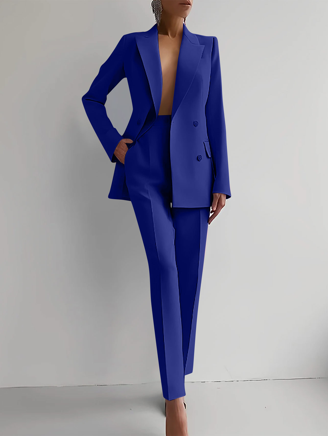 Women's Elegant Matching Blazer and Trouser Set | Two Piece