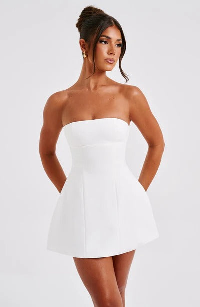 Women's Cocktail Strapless Bubble Dress | Mini