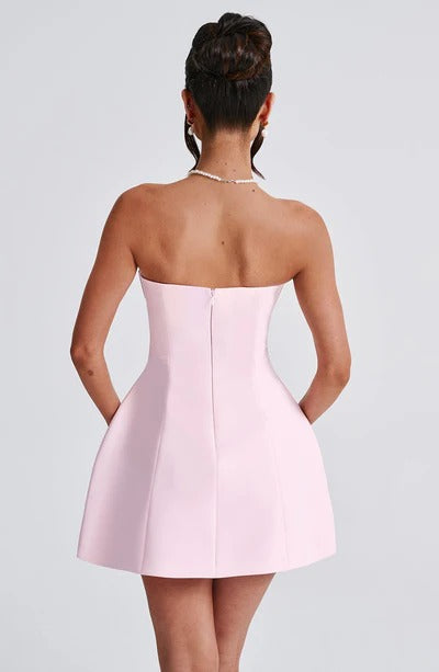Women's Cocktail Strapless Bubble Dress | Mini