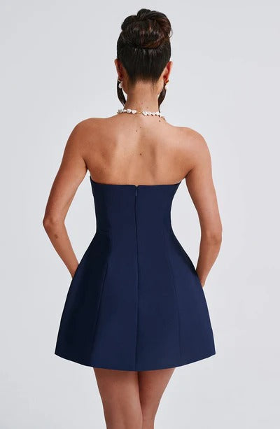 Women's Cocktail Strapless Bubble Dress | Mini