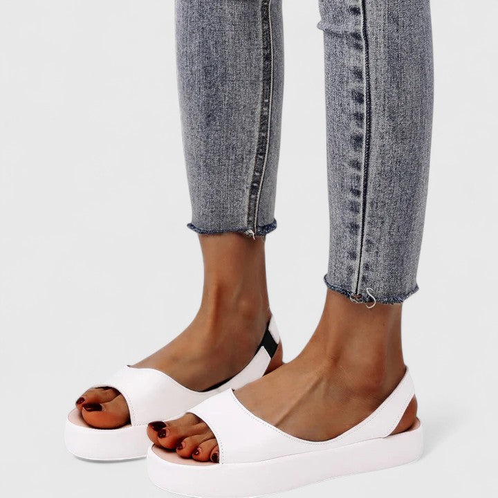 Women's Solid Color Slingback Sandals | Orthopedic