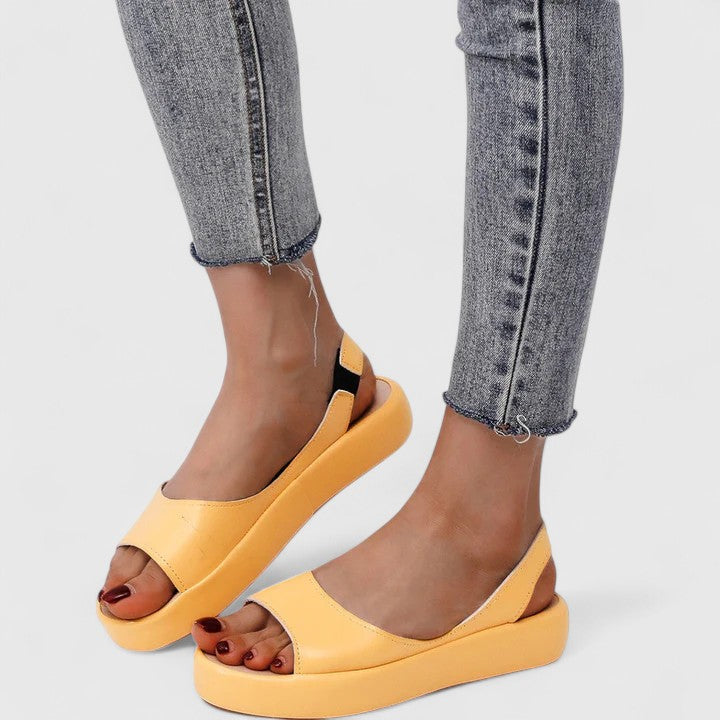 Women's Solid Color Slingback Sandals | Orthopedic