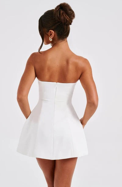 Women's Cocktail Strapless Bubble Dress | Mini