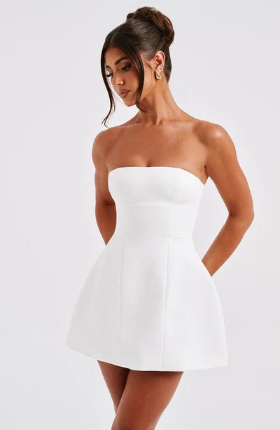 Women's Cocktail Strapless Bubble Dress | Mini