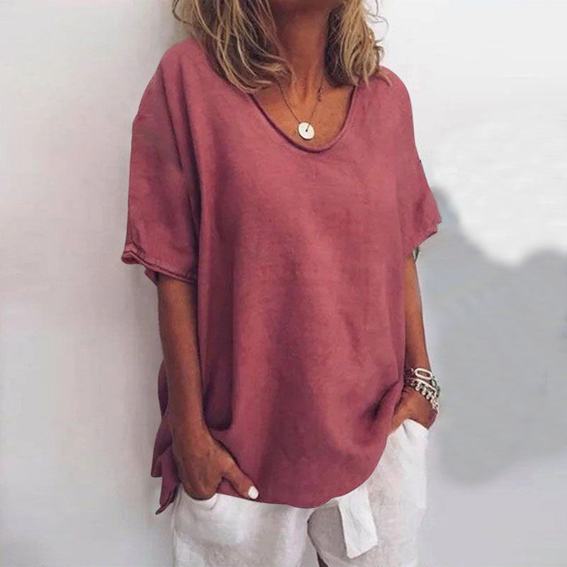 Women's Casual Loose Summer T-Shirt | Short Sleeves
