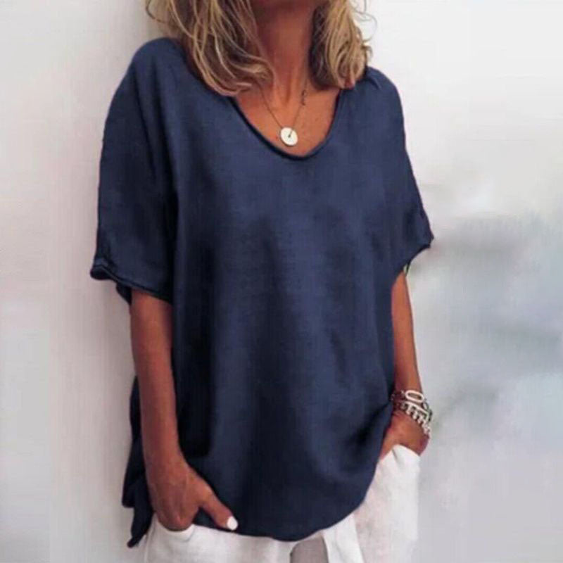 Women's Casual Loose Summer T-Shirt | Short Sleeves