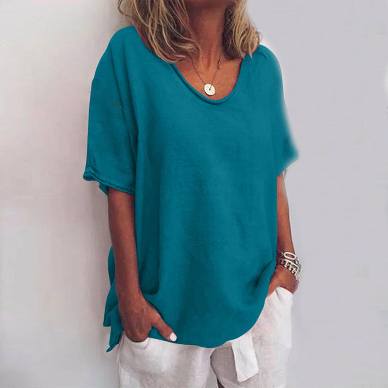 Women's Casual Loose Summer T-Shirt | Short Sleeves