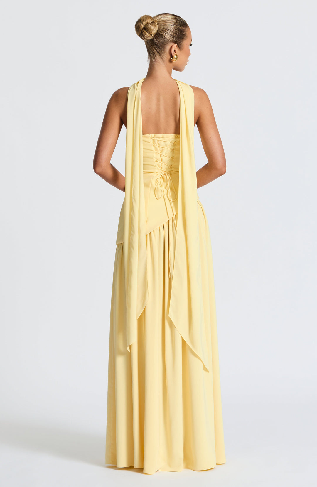 Women's Wedding Guest Strapless Dress with Slit | Maxi