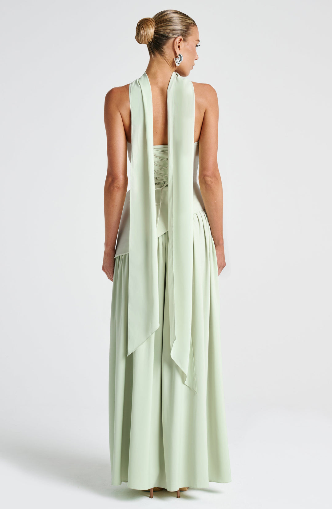 Women's Wedding Guest Strapless Dress with Slit | Maxi