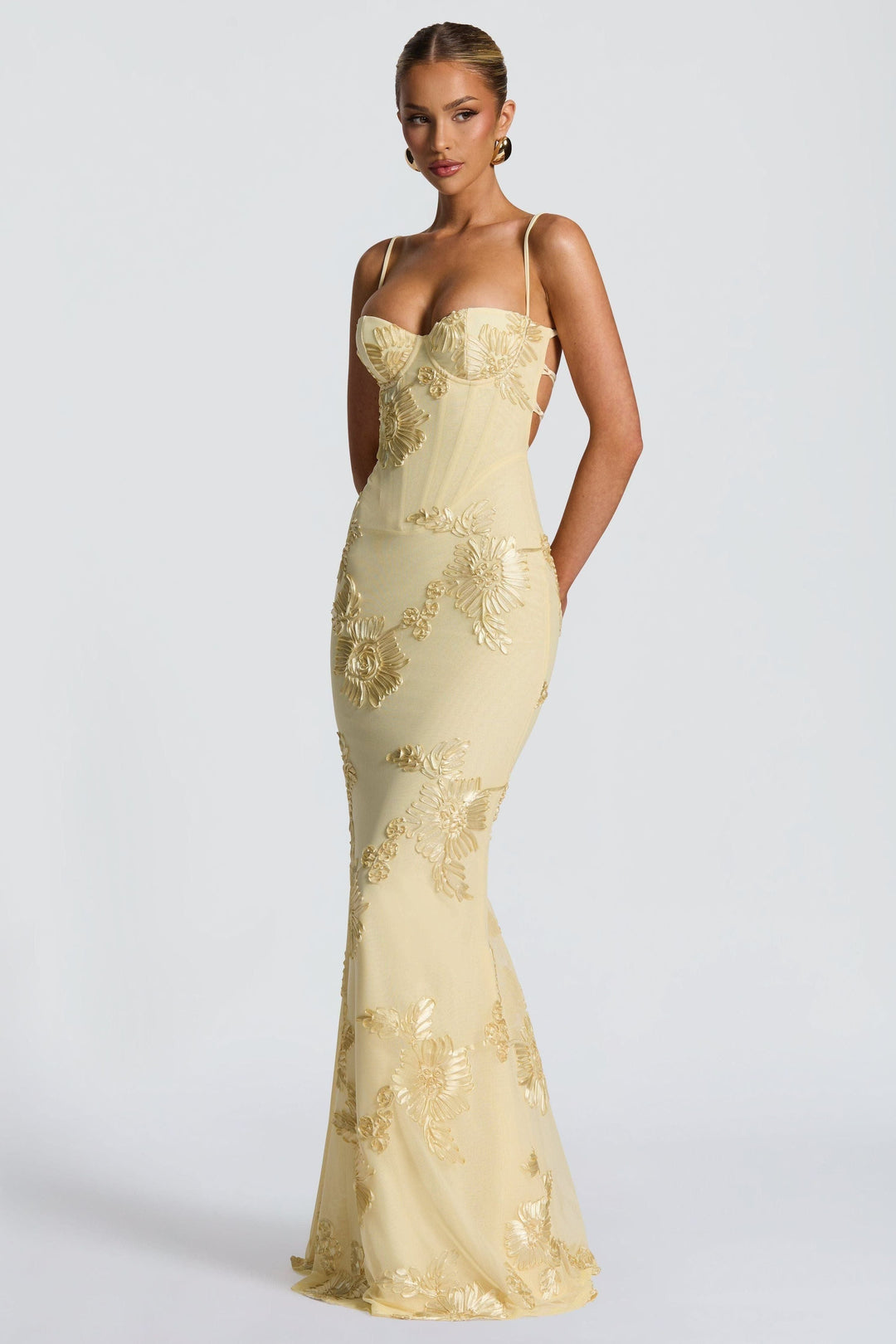 Women's Prom Floral Sweetheart Dress | Maxi