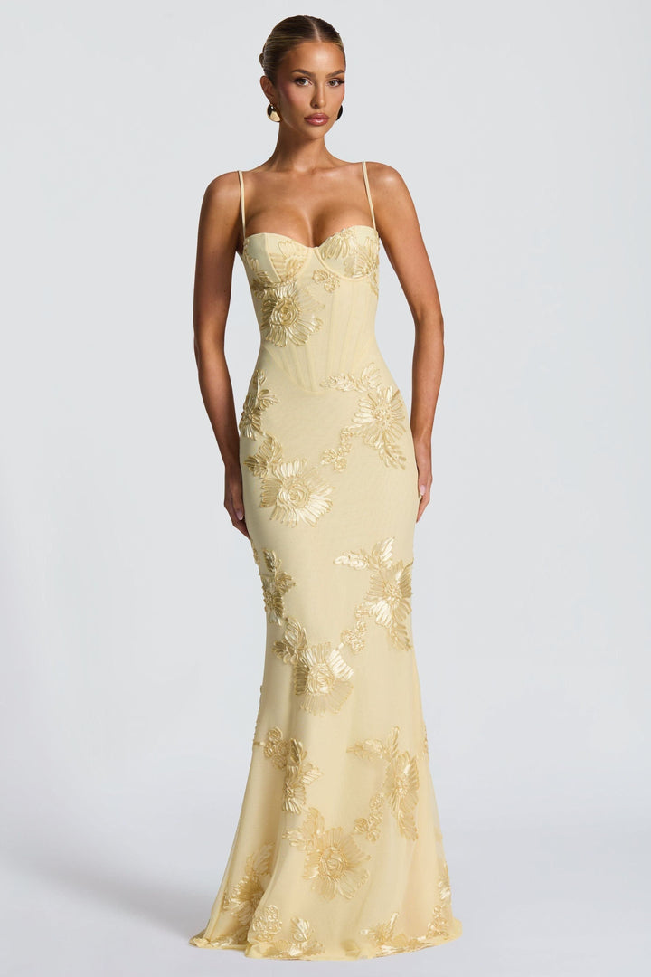 Women's Prom Floral Sweetheart Dress | Maxi
