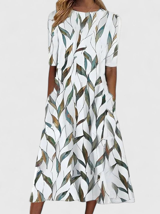 Women's Sophisticated Summer Floral Dress | Midi